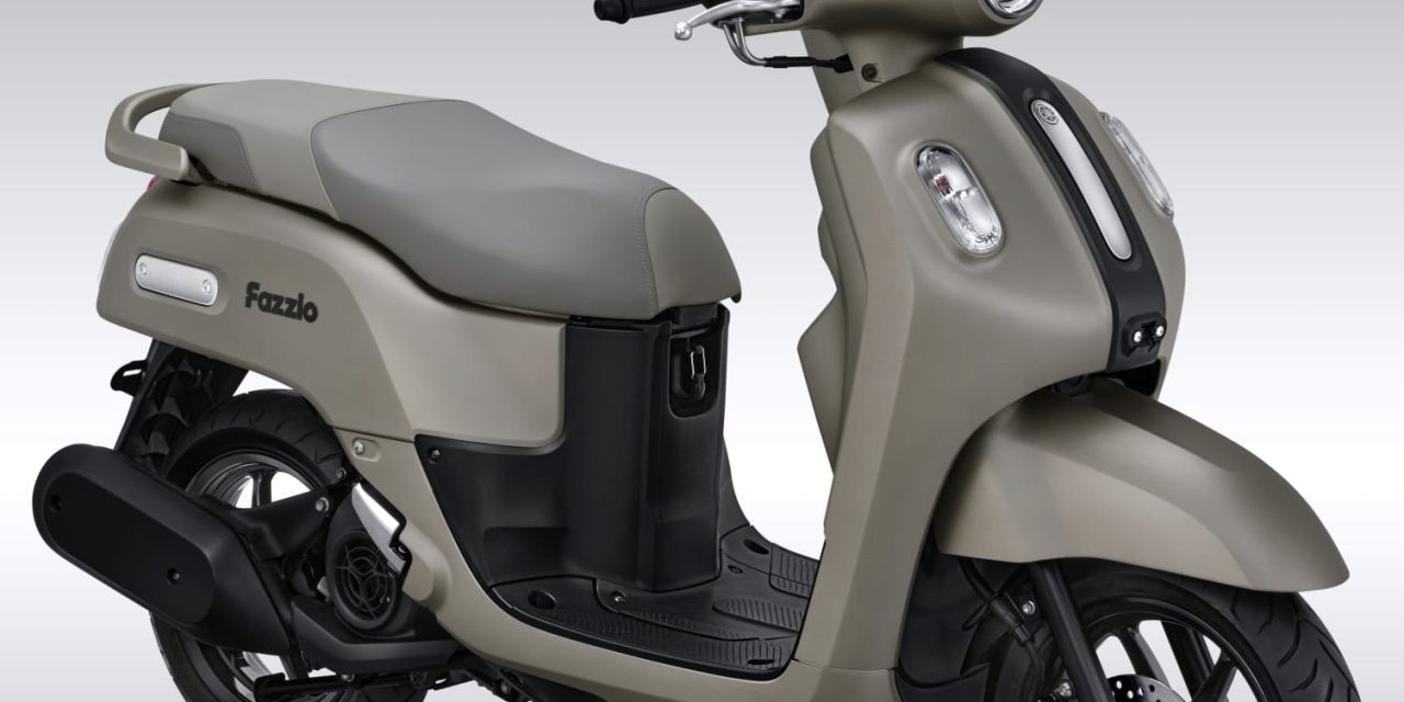 Yamaha Fazzio Hybrid Lux: Warna Titanium Gray Dan Jok Cokelat