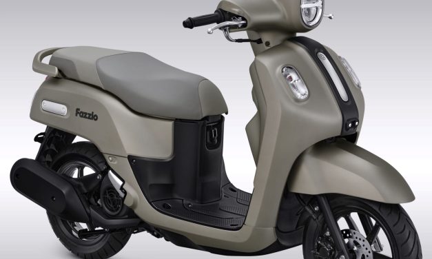 Yamaha Fazzio Hybrid Lux: Warna Titanium Gray Dan Jok Cokelat